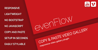 Evenflow Youtube Vimeo Video Gallery Css Css Templates Youtube