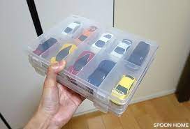 トミカの収納アイデア 100均の木製棚や持ち運びケースの活用法 ブログレポート 収納 アイデア 収納 アイデア 100均 トミカ 収納