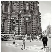Exterior Of The Egyptian National Bank Sandbagged Against Air Raid During Wwii Cairo In 1942 Alexandria Egypt Life In Egypt Egypt