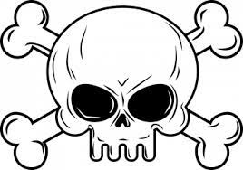 Des dessins uniques et originaux pour halloween et la fête des. Autocollant Tete De Mort Simple Ref D9524 Mpa Deco