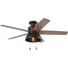 A universal ceiling fan remote control can be programmed to adjust the settings on various different fans. Hunter Bishop Hill 52 In Led Indoor Outdoor Noble Bronze Ceiling Fan With Light Kit 59564 The Home Depot Ceiling Fan With Light Bronze Ceiling Fan Fan Light