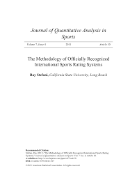 This covers atp matches only, but does include qualifiers. Pdf The Methodology Of Officially Recognized International Sports Rating Systems