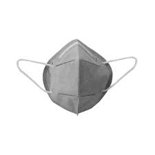 Straps behind your ear help to hold the mask in place. I Tec Kn95 Medical Disposable Face Mask Grey 1pc