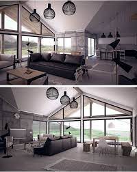 House Plan Ch130 Vaulted Ceiling Living Room Recessed Lighting Living Room Living Room Floor Plans