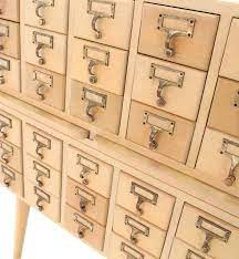 The two most common forms of filing cabinets are vertical files and lateral files. Multi Drawer Vintage All Solid Wood Index Card File Cabinet At 1stdibs