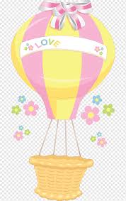 Hot Air Balloon Drawing Basket Balloon Food Balloon Flight Png Pngwing