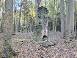 Random old chimney and fireplace in the middle of the woods. Found off trail  while fishing in North West Pennsylvania. : rmildlyinteresting