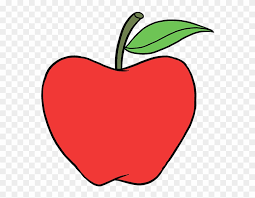 Make it slightly thinner towards the bottom and wider towards the top. How To Draw Apple Apple Drawing Easy Step By Step Clipart 1115510 Pinclipart