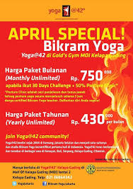 Our Yoga 42kelapa Gading All Of Indonesia April Promo Yoga Gym Pengikut