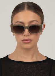 LAIA OLIVE/BROWN SUNGLASSES