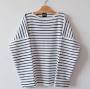 Profile Picture of pablo breton shirt - white with navy stripes - Gaia Segattini Knotwearon Google