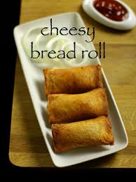 Cheesy Bread Roll Recipe Veg Stuffed Bread Roll Recipe