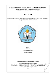 We did not find results for: Doc Peran Kepala Sekolah Dalam Meningkatkan Mutu Pendidikan Vina Karina Putri Academia Edu
