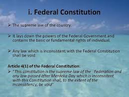 (1) the federation shall be known, in malay and in english, by the name malaysia. Introduction To Malaysian Legal System Prepared By Ms