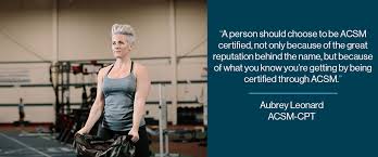 personal trainer acsm certification