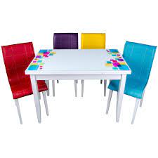 Ancak bu ürünler plastik sandalyelere nispeten çok daha ağırdır, bu yüzden. Renkli Kare Yandan Acilir Ahsap Ayakli Cam Masa Takimi Kristal Masa Sandalye