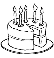 Birthday Cake No Candles Clipart Black And White Pin By Judy Doudera On Patterns For Stitching And Painting Birthday Coloring Pages Happy Birthday Coloring Pages Small Birthday Cakes
