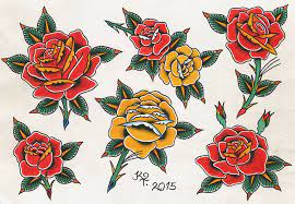 Pin By Agustin Juarez On Tattoos And Piercings Traditional Rose Tattoos Old School Rose Tattoo Old School Rose