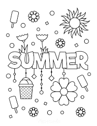 From animals, to sports, to flowers, there is no shortage of coloring pages for kids available at turtle diary. 74 Summer Coloring Pages Free Printables For Kids Adults