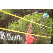 Filet De Beach Volley Bv100 Wiz Net Jaune Beach Volley Volley Plage