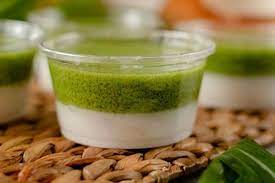 Aduk terus perlahan karena adonan ini mudah gosong. Resep Puding Lumut Yang Manis Dan Cantik Caranya Simpel Banget