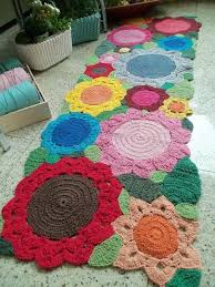 Orgu Paspas Modelleri Trt Haberci Com Crochet Flower Rug Crochet Carpet Flower Rug