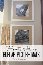 Open up cricut design space, and begin a new project. How To Make Burlap Picture Mats Decor Adventures Burlap Pictures Diy Burlap Burlap Crafts