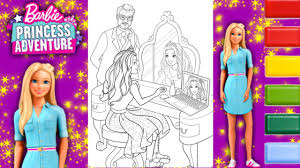 Download fun and free barbie activities! Glitter Coloring Barbie Princess Adventure Coloring Page Barbie And Queen Amelia Coloring Page Youtube