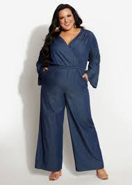 Big And Tall Women Clearance Ashley Stewart The story of our big and tall stores is as great as the big and tall clothing we offer. tall chambray wide leg jumpsuit indigo dresses