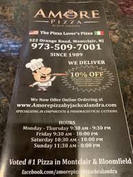 Amore Pizza By Jack Calandra Takeout Delivery 61 Photos 65 Reviews Pizza 322 Orange Rd Montclair Nj Restaurant Reviews Phone Number Menu Yelp