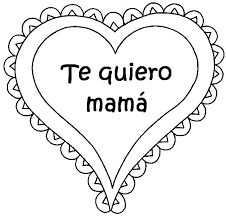 Dibujos para escribir una carta en el día de la madre y luego colorear para estas fiestas tan sentimentales. Dibujo Para Colorear Fiesta De Las Madres 4