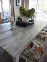 Pin By Courtney Molony On Kitchen Distressed Table Shabby Chic Kitchen White Kitchen Table