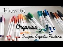 How To Organise Your 50 Crayola Supertip Markers
