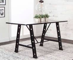Trestle counter height table base frames. Counter Height Tables Casual Dining Tables With Trestle Table Base Style Furniture Cart
