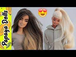 Diy Barbie Hair Hacks How To Make Awesome Hairstyles For Barbie Dolls Youtube Barbie Hair Dolls With Long Hair Cool Hairstyles