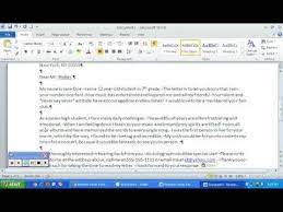 Business Letter Format Word 2010 Youtube