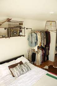 I Love The Idea Of An Open Closet Like This Mainly Because There Is A Pathetically Small Closet In Our Apartment Open Closet Home Bedroom Storage