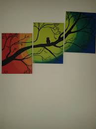 Bird Sitting On Branch Painting Two Birds Sitting On The Branches Of The Tree At The Sunsat Time Painting Made With Acyrlic Colours There Painting Painting Tutorial Acrylic Painting Tutorials