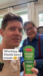 See my dad’s actual results after using @okeeffescompany #workinghands hand  cream for only a week!! #Okeeffespartner, Hopefully O’Keeffe’s keeps  sending us product 🙏 I don’t want to hear him rub dry ...