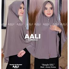 Jual Aali Collection Jilbab Polos Jersey Korea