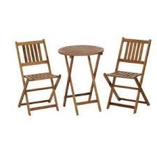 85 Living Accents Wooden Bistro Set 22 D X 29 H Hardwood Wood Patio Furniture Patio Furniture Sets Cheap Patio Furniture