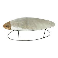 Shade is 12 across the top x 15 across the bottom x 10 high. Ochre Large Moon Pebble Mercury Glass And Steel Coffee Table Original Price 3 800 Design Plus Gallery