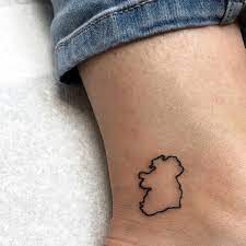 Ireland has a rich history steeped in mythology, religion, traditions, and, with that, comes some cool designs and celtic symbols.think of the shamrock, leprechauns, and countless mythical creatures. Teeniest Ireland Outline For Anna Linda Thank You So Much Ir Irish Tattoos Small Irish Tattoos Tattoos