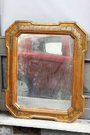 Antico Specchio Specchiera A Vassoio In Legno Incisa Fine 039 800 Primi 039 900 Specchi Specchi Antichi Legno