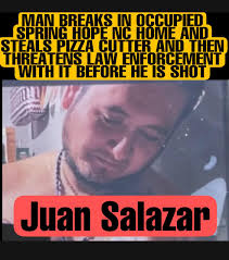 JUAN SALAZAR left a...