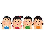 立て肘をついてくつろぐ子供たちのイラスト | かわいいフリー素材集 ...