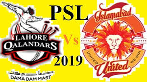Lahore qalandars defeated islamabad united by five wickets in the 15th fixture of the pakistan super league (psl) 2021 at sheikh zayed stadium in abu dhabi on wednesday night. Iu Vs Lq Live Psl Opening Match Islamabad United Vs Lahore Qalandars Pakistan Super League 2019 Ptv Sports Live Sports Workers Helpline