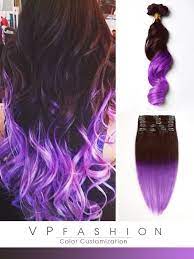 The color tones are very similar, so they blend perfectly. Brown To Purple Mermaid Colorful Ombre Indian Remy Clip In Hair Extensions Cs024 Purple Hair Hair Styles Ombre Hair