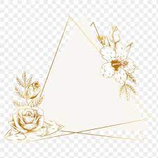 Gold Floral Triangle Badge Design Element Premium Image By Rawpixel Com Aum Badge Design Flower Frame Png Floral Triangle
