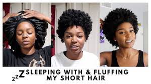 Roll them on wet, dry, or previously stretched hair and get the spirals of. Sleeping With Short Natural Hair Youtube